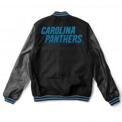 Carolina Panthers Black Letterman Varsity Jacket Carolina Panthers Black Letterman Varsity Jacket