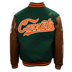 Carrots Arlington Heights Green & Brown Varsity Jacket