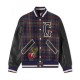 Check Wool Varsity Jacket Check Wool Varsity Jacket front view varsity jacket