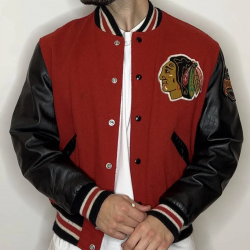 Chicago Blackhawks Campbell Varsity Jacket Chicago Blackhawks Campbell Varsity Jacket