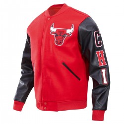Chicago Bulls Classic Red Wool Varsity Jacket Chicago Bulls Classic Red Wool Varsity Jacket
