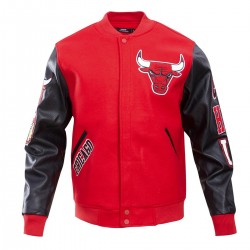 Chicago Bulls Classic Red Wool Varsity Jacket Chicago Bulls Classic Red Wool Varsity Jacket