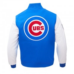 Chicago Cubs Home Town Blue Wool Varsity Jacket Chicago Cubs Home Town Blue Wool Varsity Jacket