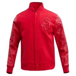 Chicago White Sox Classic Triple Red Wool Varsity Jacket Chicago White Sox Classic Triple Red Wool Varsity Jacket