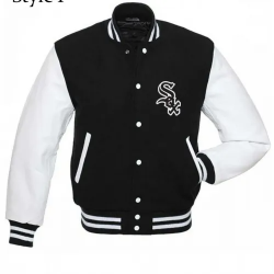Chicago White Sox Letterman Black and White Jacket Chicago White Sox Letterman Black and White Jacket