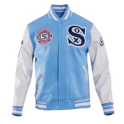Chicago White Sox Retro Classic Blue Wool Varsity Jacket Chicago White Sox Retro Classic Blue Wool Varsity Jacket