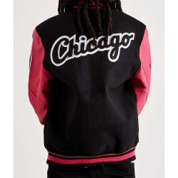 Chicago White Sox Varsity Pink and Black Jacket Chicago White Sox Varsity Pink and Black Jacket