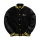 Chinatown Market Smile Black Varsity Jacket Chinatown Market Smile Black Varsity Jacket
