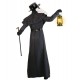 Classic Plague Doctor Halloween Black Wool Coat