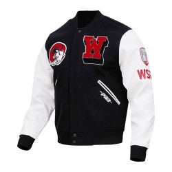 Classic Winston-Salem State Black and White Varsity Jacket Classic Winston-Salem State Black and White Varsity Jacket