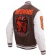 Cleveland Browns Mashup Mens Rib Wool Varsity Jacket