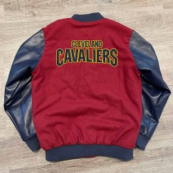 Cleveland Cavaliers Red and Navy Varsity Jacket Cleveland Cavaliers Red and Navy Varsity Jacket
