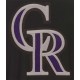 Colorado Rockies Accent Gray and Black Varsity Wool Jacket