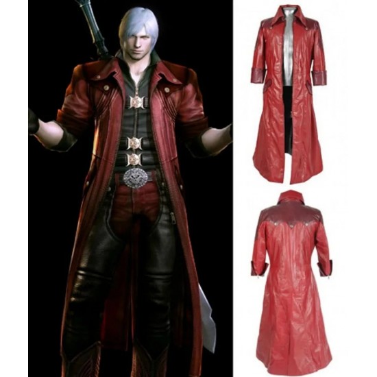 DMC 4 Dante Leather Coat Costume DMC 4 Dante Leather Coat Costume