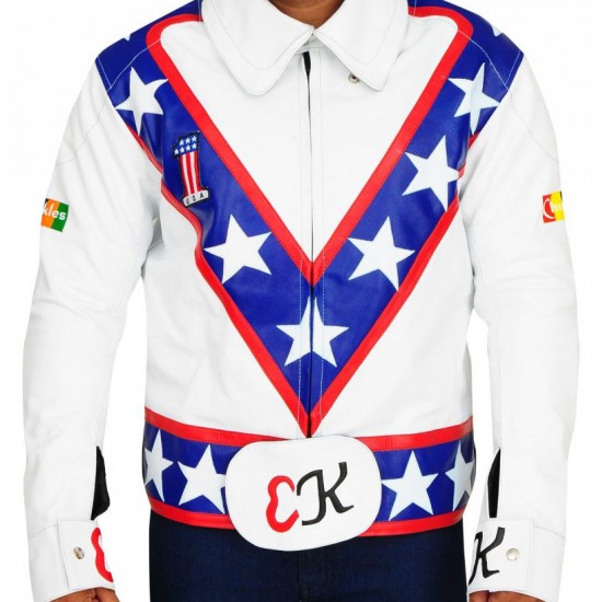 Daredevil Evel Knievel White Biker Jacket