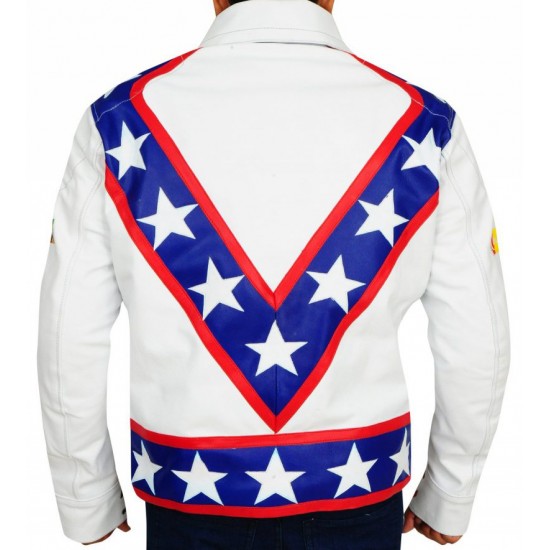 Daredevil Evel Knievel White Biker Jacket