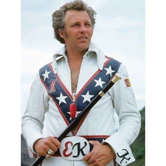 Daredevil Evel Knievel White Biker Jacket