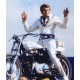 Daredevil Evel Robert Craig Knievel White Leather Motorcycle Jacket