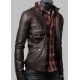 Dark Brown Zip Pocket Jacket