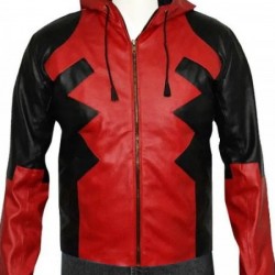Deadpool Leather Hoodie Costume Deadpool Leather Hoodie Costume