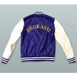 Degrassi Blue and White Varsity Jacket Degrassi Blue and White Varsity Jacket