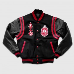 Delta Sigma Theta Black Varsity Jacket