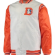 Denver Broncos Starter White and Orange Satin Jacket