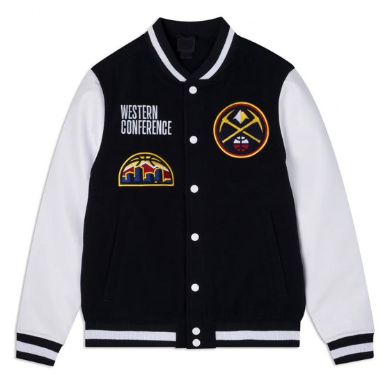 Denver Nuggets Western Conference Varsity Jacket Denver Nuggets Western Conference Varsity Jacket