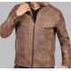 Douglas Brown Leather Jacket Mens