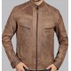 Douglas Brown Leather Jacket Mens