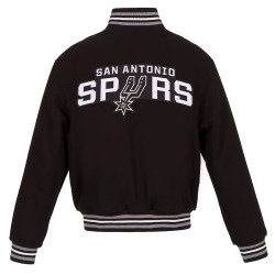 Embroidered San Antonio Spurs Varsity Black Wool Jacket Embroidered San Antonio Spurs Varsity Black Wool Jacket