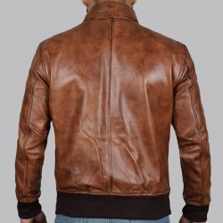 Ernest Brown Lambskin Mens Bomber Leather Jacket Ernest Brown Lambskin Mens Bomber Leather Jacket