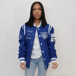 Fayetteville State University Unisex Blue Varsity Jacket Fayetteville State University Unisex Blue Varsity Jacket