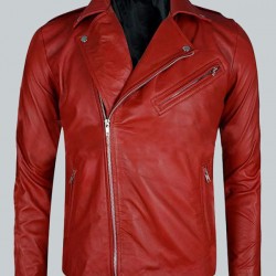 Fergal Devitt Motorcycle Red Leather Jacket Fergal Devitt Motorcycle Red Leather Jacket