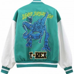 Fighter T-Rex Dinosaur Skeleton Varsity Jacket Fighter T-Rex Dinosaur Skeleton Varsity Jacket