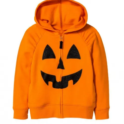 Fleece Halloween Pumpkin Zip Up Hoodie Fleece Halloween Pumpkin Zip Up Hoodie
