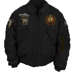 Flight Battletech Mechwarrior Bomber Satin Jacket Flight Battletech Mechwarrior Bomber Satin Jacket