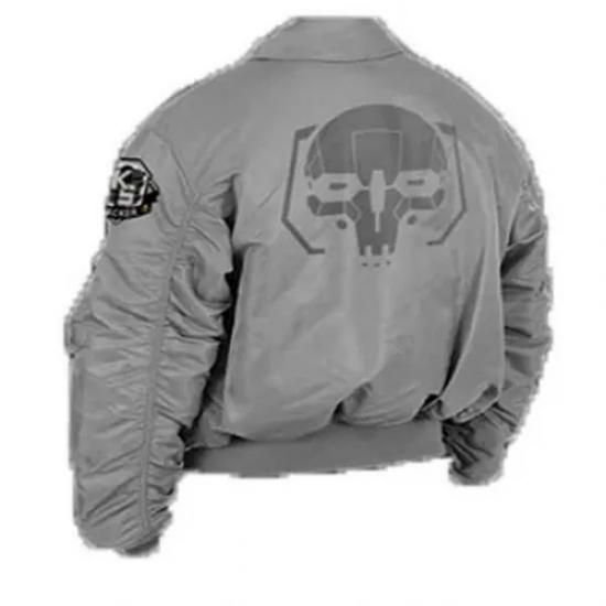 Flight Battletech Mechwarrior Bomber Satin Jacket