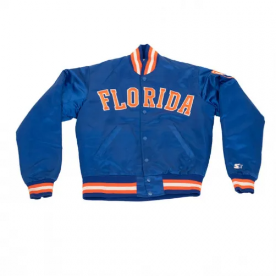 Florida Gators Blue Satin Jacket Florida Gators Blue Satin Jacket