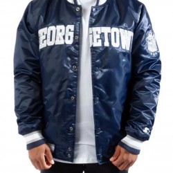 Georgetown Blue Bomber Jacket