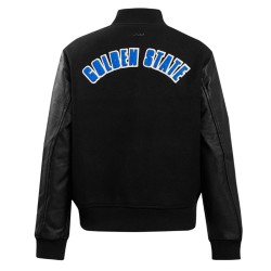 Golden State Warriors Classic Black Varsity Jacket Golden State Warriors Classic Black Varsity Jacket