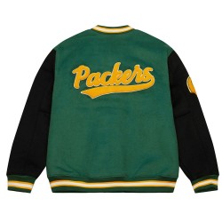 Green Bay Packers Team Legacy Varsity Jacket Green Bay Packers Team Legacy Varsity Jacket