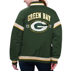 Green Bay Packers Tournament Green Varsity Jacket Green Bay Packers Tournament Green Varsity Jacket