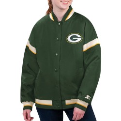 Green Bay Packers Tournament Green Varsity Jacket Green Bay Packers Tournament Green Varsity Jacket