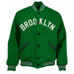 Green Brooklyn Nets Varsity Wool Jacket Green Brooklyn Nets Varsity Wool Jacket