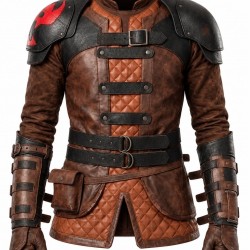 How to Train Your Dragon Hiccup Flight Suit Cosplay Costume Leather Armor Jacket