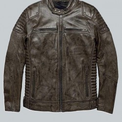 Harley Davidson Waxed Brown Leather Jacket Harley Davidson Waxed Brown Leather Jacket
