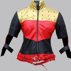 Women's Harley Quinn Leather Jacket