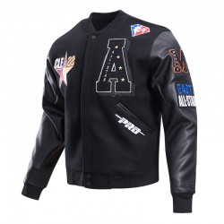 Hbcu All Star East/west Logo Black Varsity Jacket Hbcu All Star East/west Logo Black Varsity Jacket