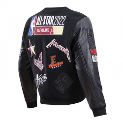 Hbcu All Star East/west Logo Black Varsity Jacket Hbcu All Star East/west Logo Black Varsity Jacket